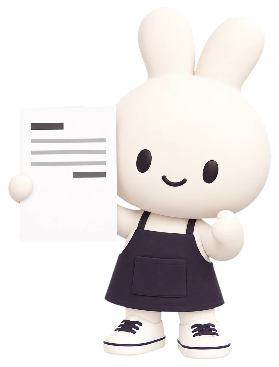 見積書を掲げる aunny